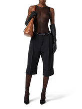 Load image into Gallery viewer, Bodysuit in tulle fabric with vinyl details
