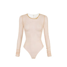 Load image into Gallery viewer, Bodysuit in tulle fabric with necklace
