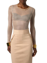 Load image into Gallery viewer, Bodysuit in tulle fabric with necklace
