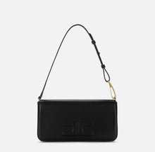 Load image into Gallery viewer, Leather shoulder bag with embossed logo
