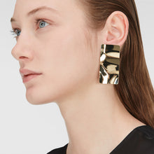 Load image into Gallery viewer, Earrings with metal plaque

