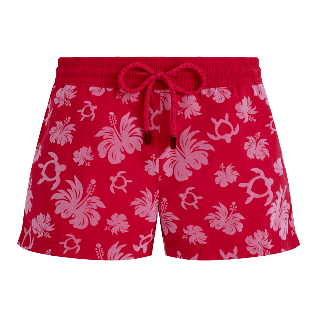 Swim Shorts Flocked Turtles heart