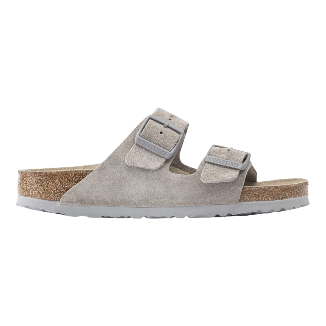 Birkenstock Arizona Soft Footbed Suede Leather Stone-Coin 1020507