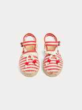 Load image into Gallery viewer, Evila knotted striped espadrilles
