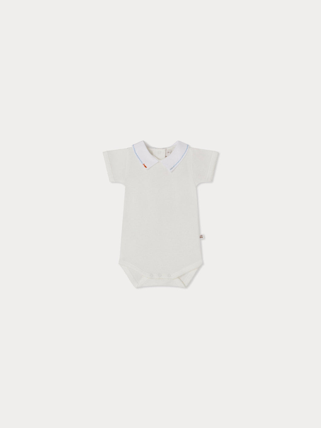 July embroidered collar bodysuit