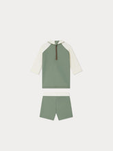 Load image into Gallery viewer, Aldwin UV protection two-tone swimsuit
