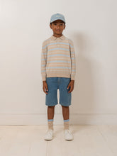 Load image into Gallery viewer, Bonpoint x Guest in Residence Louie unisex polo neck cashmere sweater in sand
