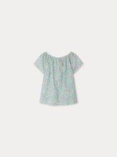 Load image into Gallery viewer, Grenade blouse smocked and embroidered in Liberty fabric in organic cotton
