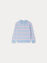 Load image into Gallery viewer, Bonpoint x Guest in Residence Louie unisex polo neck sweater cashmere in blue
