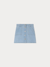 Load image into Gallery viewer, Bonpoint x Guest in Residence Dexie denim skirt with embroidery
