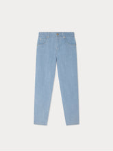 Load image into Gallery viewer, Bonpoint x Guest in Residence Eliott mixed denim trousers with embroidery
