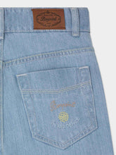 Load image into Gallery viewer, Bonpoint x Guest in Residence Eliott mixed denim trousers with embroidery
