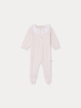 Load image into Gallery viewer, Lintina hand-embroidered pointelle pyjamas in organic cotton
