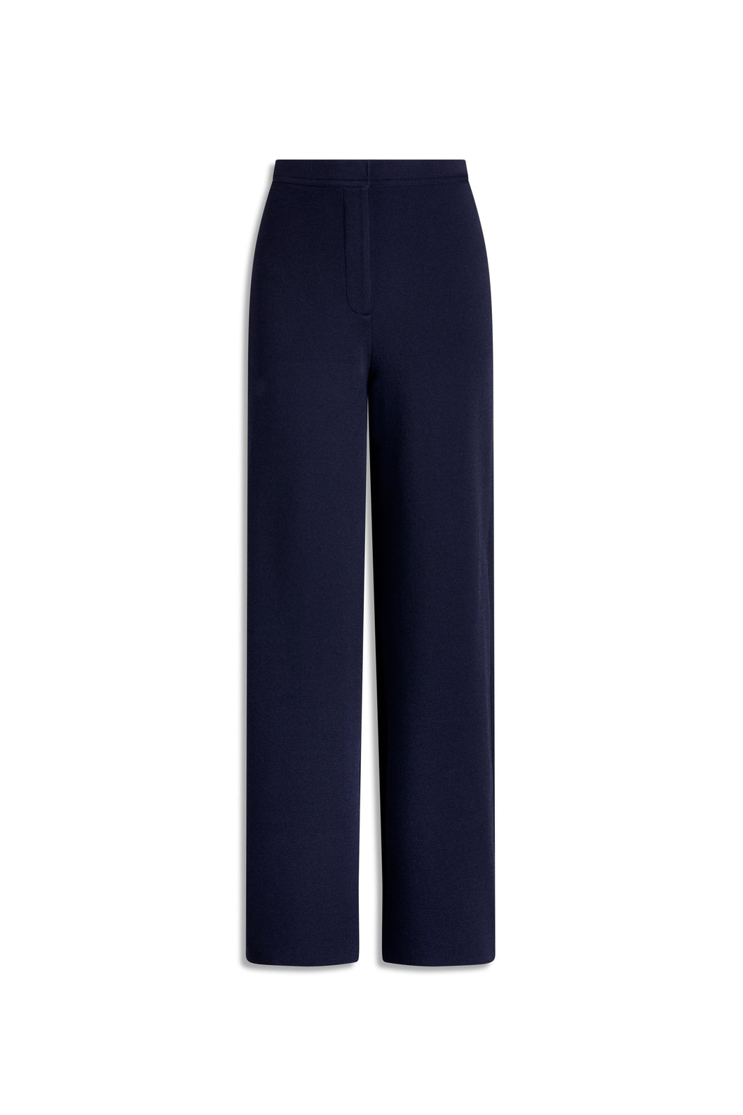 CREPE KNIT TROUSER - NAVY