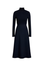 Load image into Gallery viewer, C4262330-CREPE-KNIT-DAISY-DRESS-NAVY-SCANLANTHEODORE-0_1711079631
