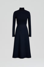 Load image into Gallery viewer, C4262330-CREPE-KNIT-DAISY-DRESS-NAVY-SCANLANTHEODORE-1_1711083712
