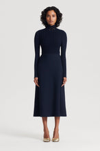 Load image into Gallery viewer, C4262330-CREPE-KNIT-DAISY-DRESS-NAVY-SCANLANTHEODORE-3_1711515759
