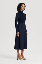 Load image into Gallery viewer, C4262330-CREPE-KNIT-DAISY-DRESS-NAVY-SCANLANTHEODORE-4_1711515761
