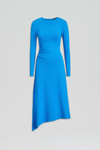 Load image into Gallery viewer, C4262331-CREPE-KNIT-DRAPE-GATHER-DRESS-SAPPHIRE-SCANLANTHEODORE-1_1709679594
