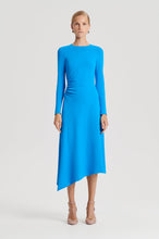 Load image into Gallery viewer, C4262331-CREPE-KNIT-DRAPE-GATHER-DRESS-SAPPHIRE-SCANLANTHEODORE-3_1709851955
