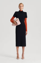 Load image into Gallery viewer, C4262358-CREPE-KNIT-PEPLUM-DRESS-BLACK-SCANLANTHEODORE-2_1709851924
