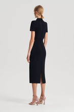 Load image into Gallery viewer, C4262358-CREPE-KNIT-PEPLUM-DRESS-BLACK-SCANLANTHEODORE-5_1709851925
