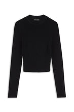 Load image into Gallery viewer, C4262396-CREPE-KNIT-CREW-NECK-SWEATER-BLACK-SCANLANTHEODORE-0_1708301920
