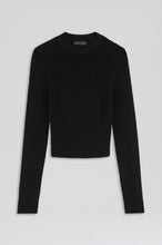 Load image into Gallery viewer, C4262396-CREPE-KNIT-CREW-NECK-SWEATER-BLACK-SCANLANTHEODORE-1_1708386048
