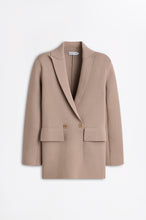 Load image into Gallery viewer, CREPE KNIT TAILORED BLAZER - OAT
