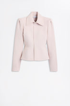 Load image into Gallery viewer, C5262314-CREPE-KNIT-PEPLUM-COLLAR-JKT-ICE.PINK-SCANLANTHEODORE-1_1752107084
