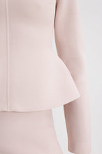 Load image into Gallery viewer, C5262314-CREPE-KNIT-PEPLUM-COLLAR-JKT-ICE.PINK-SCANLANTHEODORE-6_1752043304
