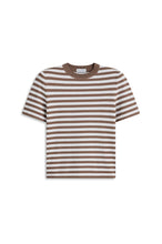 Load image into Gallery viewer, C6262465-CREPE-KNIT-STRIPE-TSHIRT-WHISKEY-SCANLANTHEODORE-0_1770674933
