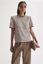 Load image into Gallery viewer, C6262465-CREPE-KNIT-STRIPE-TSHIRT-WHISKEY-SCANLANTHEODORE-2_1770680906
