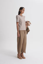 Load image into Gallery viewer, C6262465-CREPE-KNIT-STRIPE-TSHIRT-WHISKEY-SCANLANTHEODORE-4_1770680620
