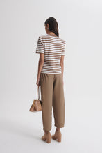 Load image into Gallery viewer, C6262465-CREPE-KNIT-STRIPE-TSHIRT-WHISKEY-SCANLANTHEODORE-5_1770680575
