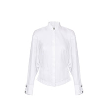 Load image into Gallery viewer, Cotton poplin shirt with tuxedo collar
