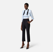 Load image into Gallery viewer, Poplin shirt with bow tie
