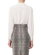 Load image into Gallery viewer, Blouse in georgette fabric with jewel detail
