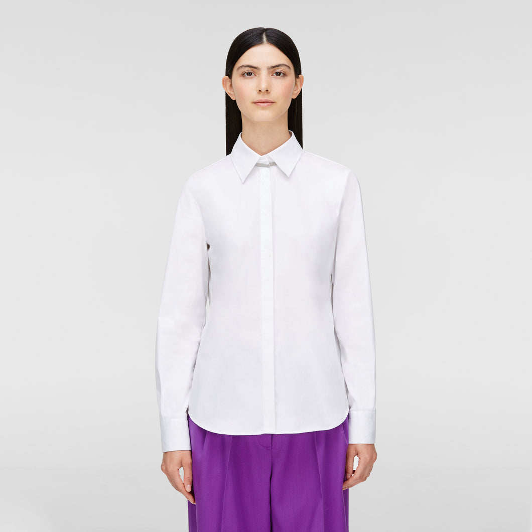 Organic cotton poplin shirt