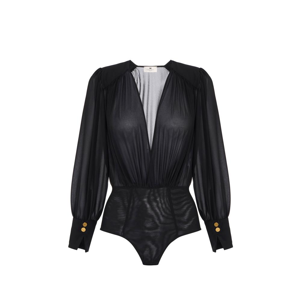 Bodysuit in Georgette fabric