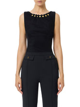 Load image into Gallery viewer, Jersey top with jewel buttons
