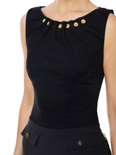 Load image into Gallery viewer, Jersey top with jewel buttons
