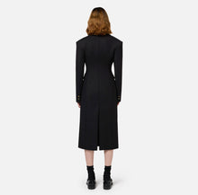 Load image into Gallery viewer, Tuxedo-style coat in crêpe fabric
