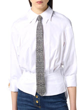 Load image into Gallery viewer, Tie in twill fabric with snake print
