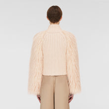 Load image into Gallery viewer, Fur-effect mohair bomber jacket

