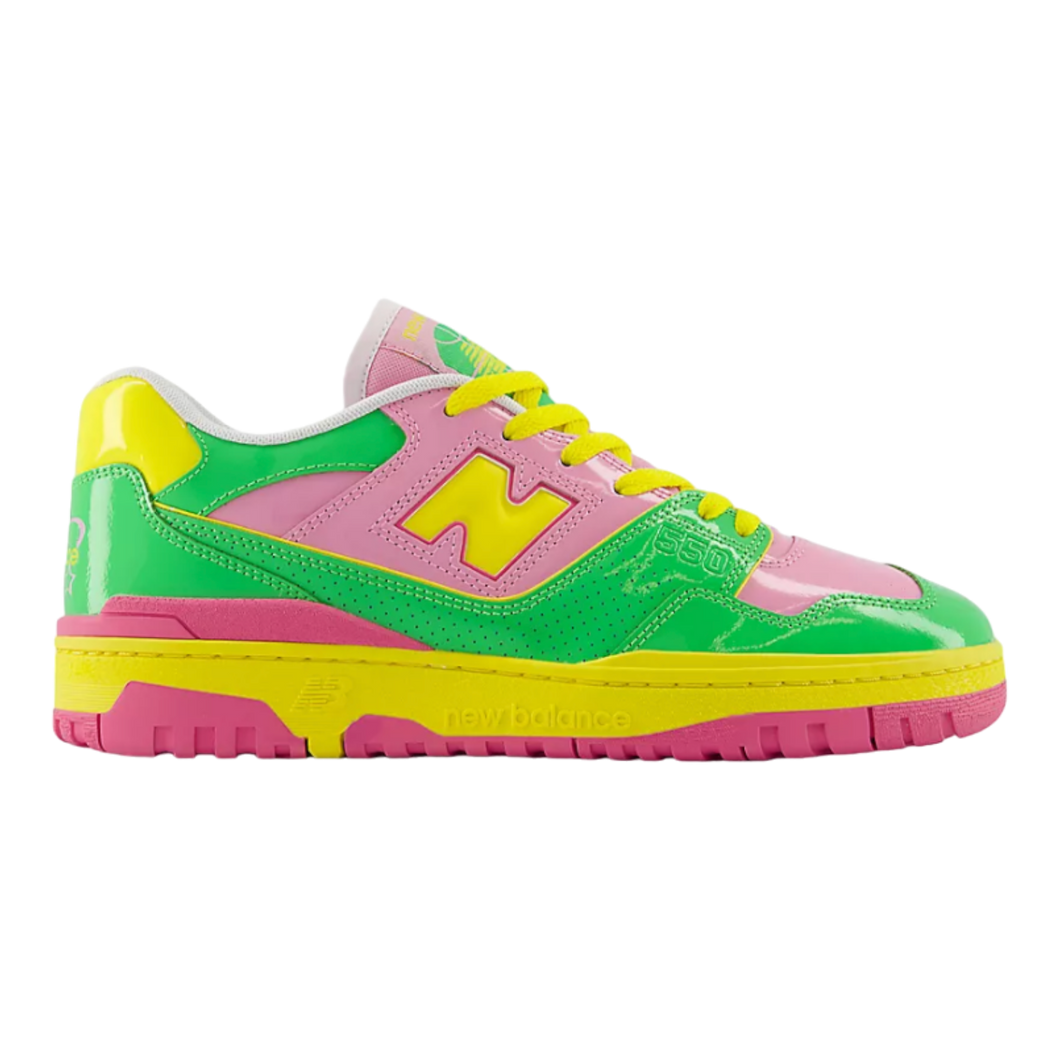 New Balance 550 Y2K Patent Leather Pink/Green/Yellow
