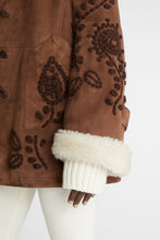 Load image into Gallery viewer, Embroidery Shearling Coat
