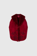 Load image into Gallery viewer, Hand Embroidered Shearling Cape
