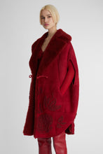 Load image into Gallery viewer, Hand Embroidered Shearling Cape
