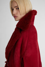 Load image into Gallery viewer, Hand Embroidered Shearling Cape
